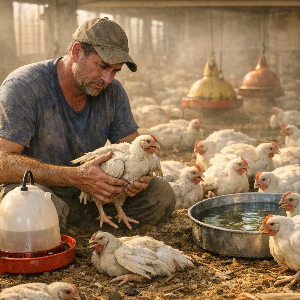 Weak, Droopy, or Heat-Stressed Chickens This Simple Support Drink Can Help Fast